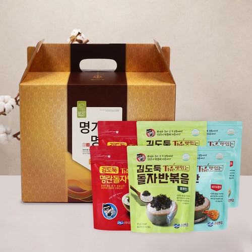 [좋은세상] 김도둑 더 맛있는 돌자반 3종 선물세트 (35gx6개)