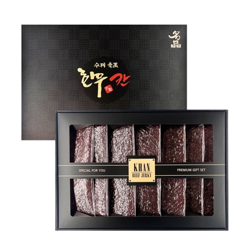 [칸육포] 수제 한우육포 선물세트 420g_쇼핑백