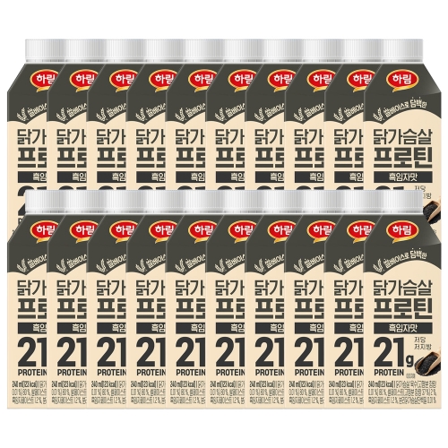 [하림] 닭가슴살 프로틴 흑임자맛 240ml x 20팩