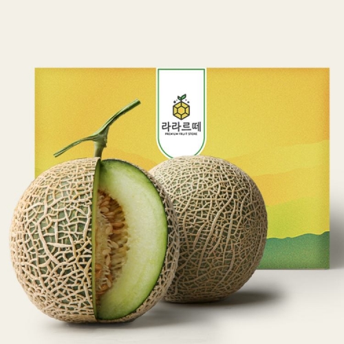 [26년 추석][라라르떼] 머스크멜론 2kg 2입세트 (총 중량 4kg)