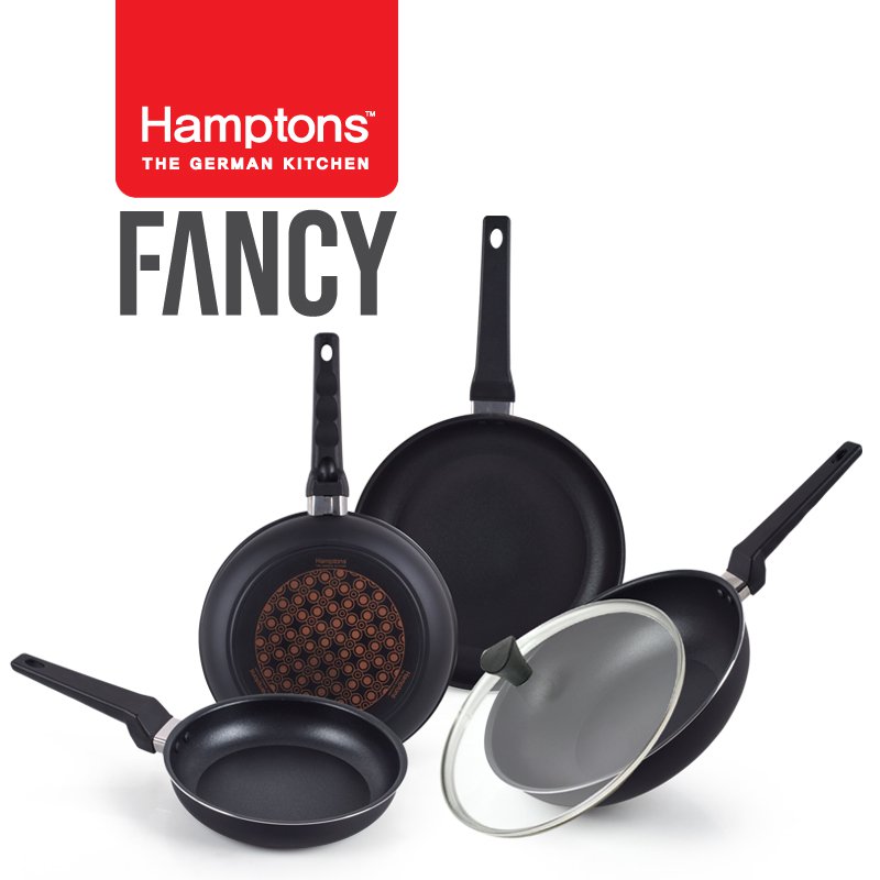 [Hamptons] 햄튼 팬시 다이아몬드5중코팅 후라이팬세트(5P) (HTDF-20F26F28F28W28G)