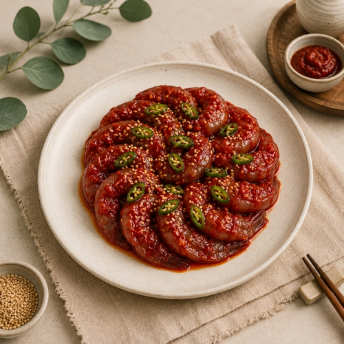 [하음] 쫄깃하고 통통한 양념새우장 400g