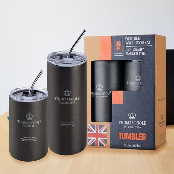 토마스풀 304 스테인리스 텀블러 세트 600+350ml