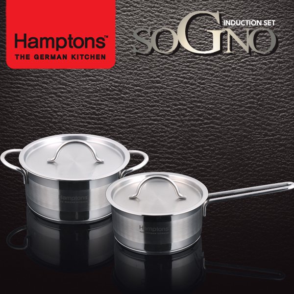 [Hamptons] 독일햄튼 소노(SOGNO)인덕션 2종냄비세트(4P)_16편수+18양수 (HTS-16S18P)