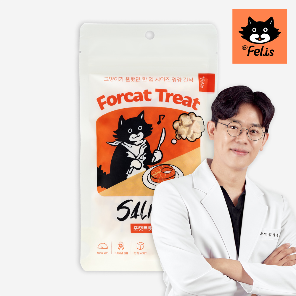 [닥터펠리스] 고양이 간식 포캣트릿 연어 25g x 2팩
