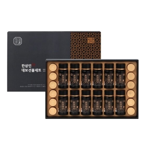 [한삼인] 홍삼대보 선물세트 2호 (홍삼대보 75ml×12병+홍삼대보환 3.75g×12환)