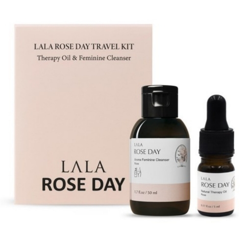 [라라로즈데이] 트래블키트 로즈 여성청결제 50ml + 로즈 이너퍼퓸 5ml