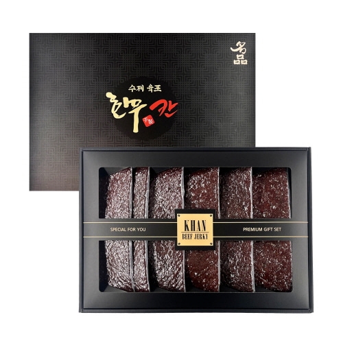 [칸육포] 수제 한우육포 선물세트 360g_쇼핑백