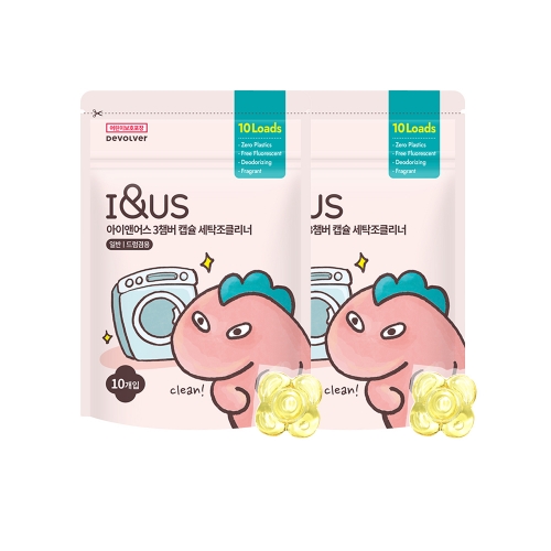 [아이앤어스] 3챔버 세탁조 클리너 14g 10개입x2개