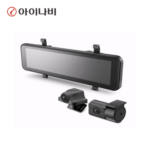 아이나비 밴드형 룸미러 블랙박스 RM100B 32GB 전방QHD 후방FHD E-mirror 라이브 뷰(후방실내형)